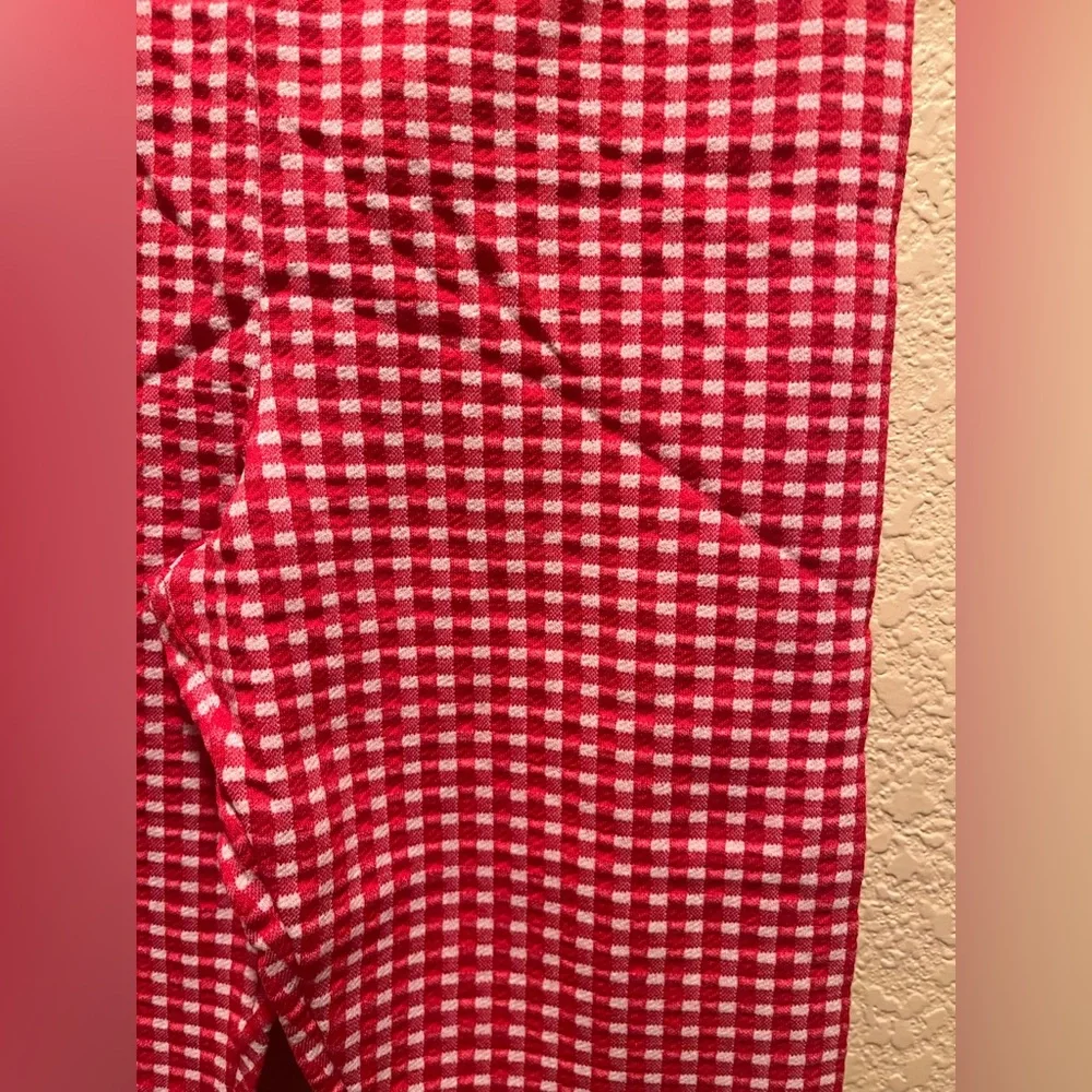 New Gucci Plaid Leggings Size L Kids Waist 24” - 26” - Picture 6 of 9